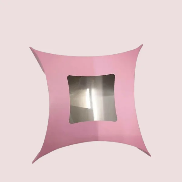 Custom Window Pillow Packaging Boxes