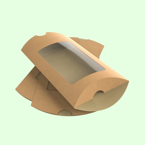 Custom Window Pillow Packaging Boxes