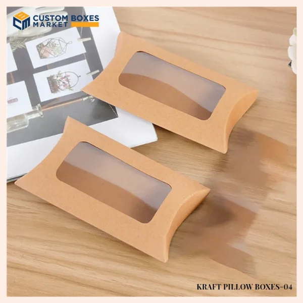 Custom Window Pillow Packaging Boxes