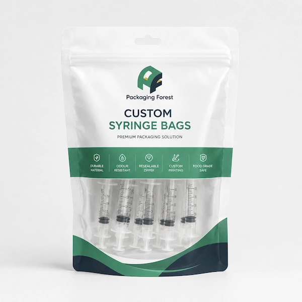 Custom Printed 2.25x8.5” Syringe Bags