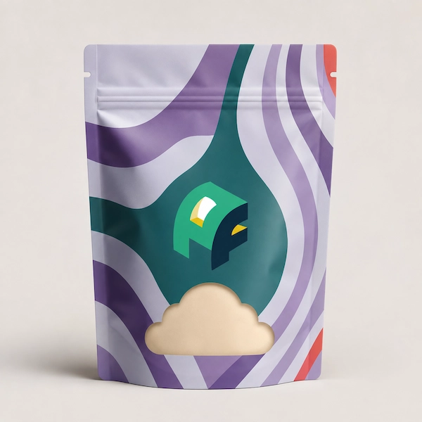 Custom Printed mylar bag 4.5x7x2.5Â inches