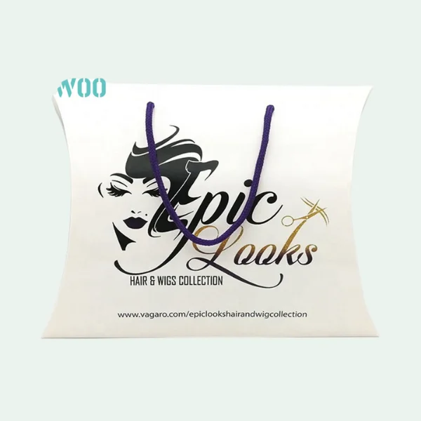Custom Pillow Hair Extension Packaging Boxes