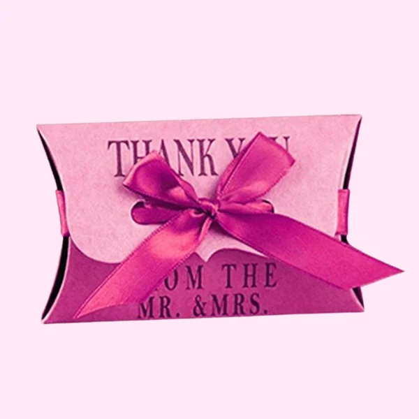 Custom Wedding Gift Pillow Packaging Boxes